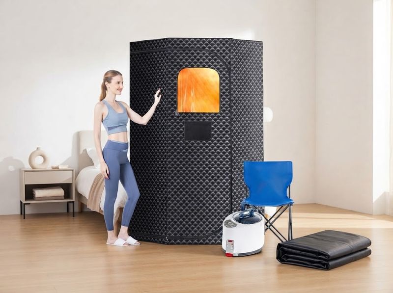Portable Steam Sauna Tent with 3L Steamer