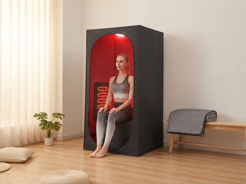 Far Infrared Sauna Box with Red Light Therapy